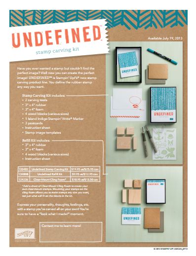 New from Stampin' Up!: Undefined Stamp Carving Kit