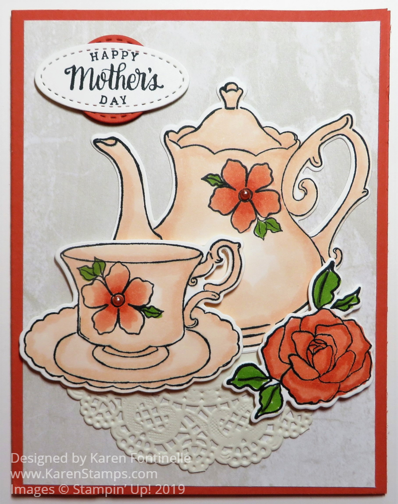 Tea Together Mothers Day Card Stamping With Karen