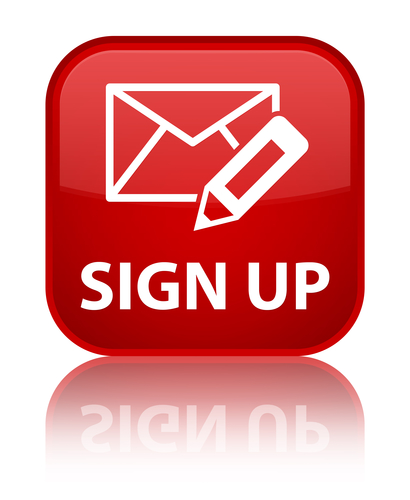 Sign up button