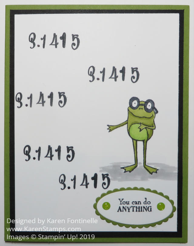 Pi Day Frog Card