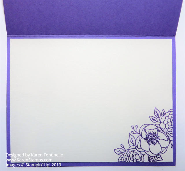 Easy Monochromatic Bloom & Grow Card Inside