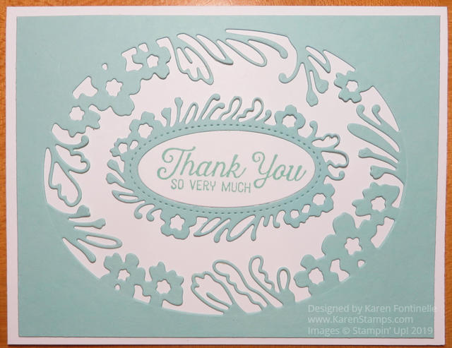 Petal Labels Dies Thank You Card