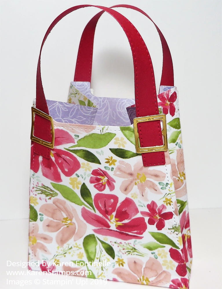 All Dressed Up Floral Bag Back