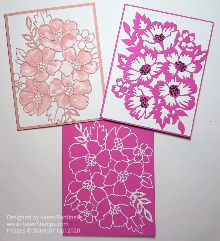 Many Layered Blossoms Dies | Stamping With Karen