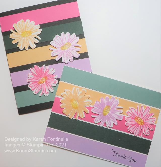 In Color Stripes Cards