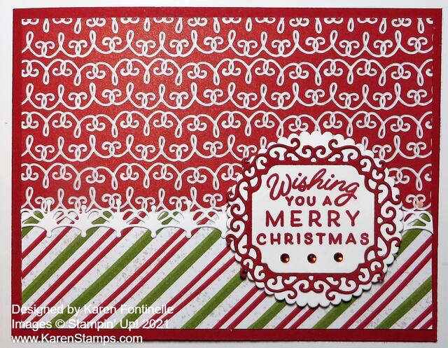 Gingerbread & Peppermint Christmas Card