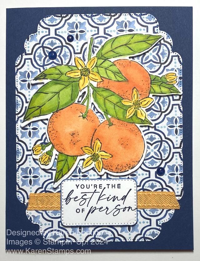 Citrus Blooms Best Kind of Person Card