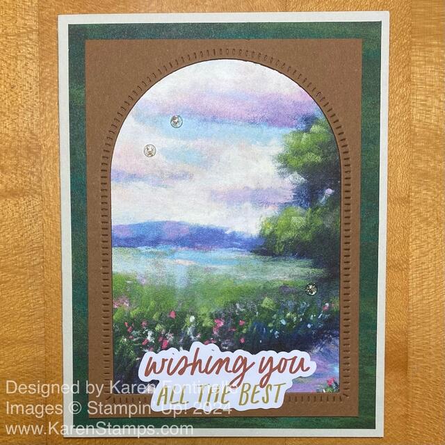 Meandering Meadows Scenic View Card