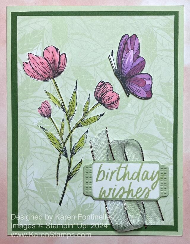 Spotlight on Nature Flower Birthday Card