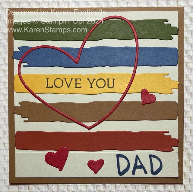 Colorful Card For Father's Day