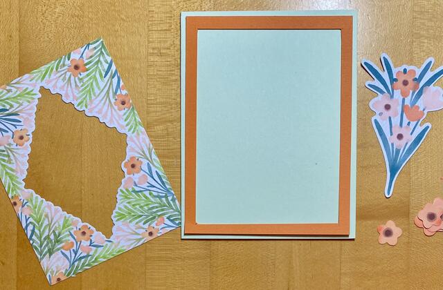 Frames & Flowers Diecut Floral Card Assembly