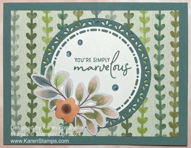 Frames & Flowers Marvelous Card