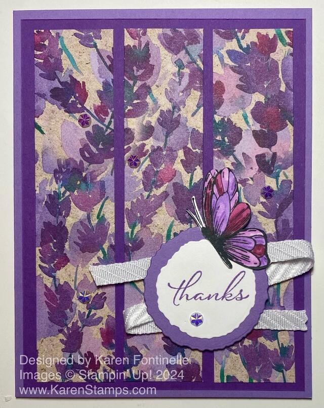 Perennial Lavender Thanks Card