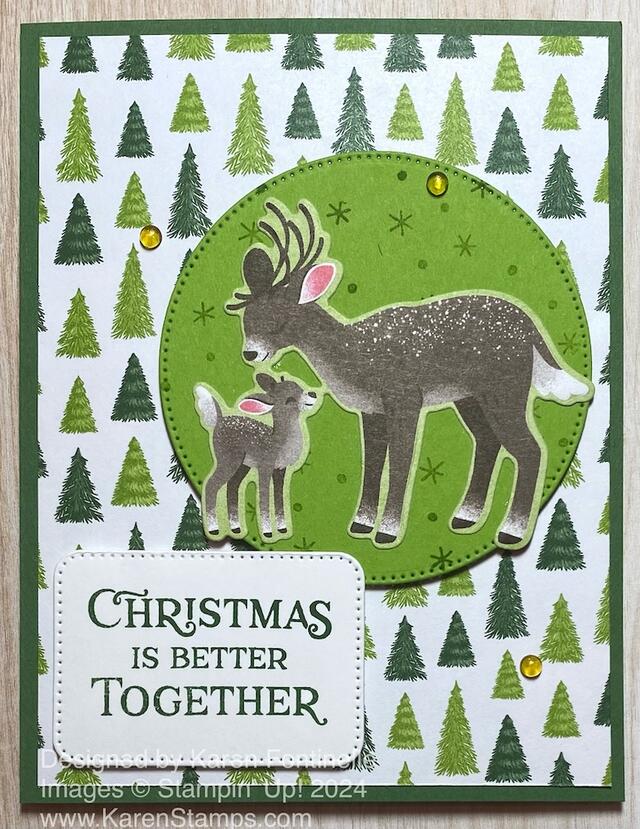 Reindeer Days Christmas Together Card