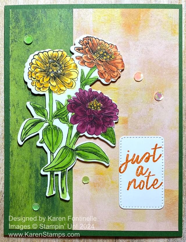 Simply Zinnia Fall Card