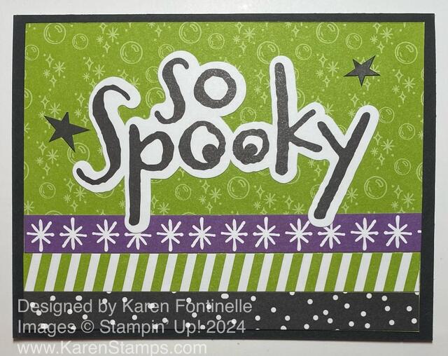 Halloween Memories So Spooky Sticker Card