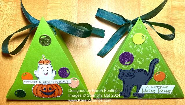 Halloween Triangle Treat Boxes