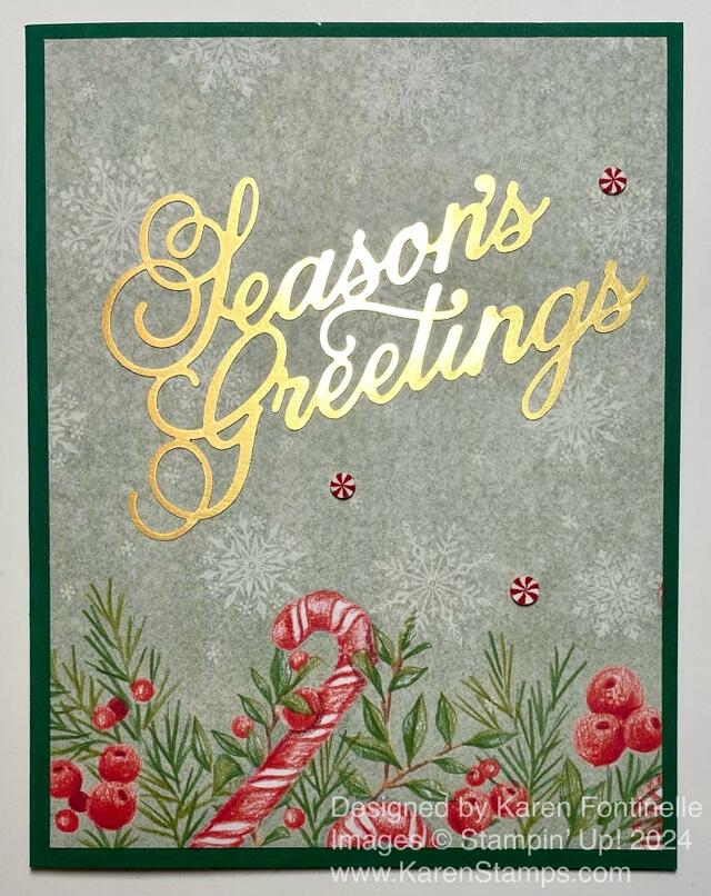 Sentimental Christmas Season's Greetings Christmas Card