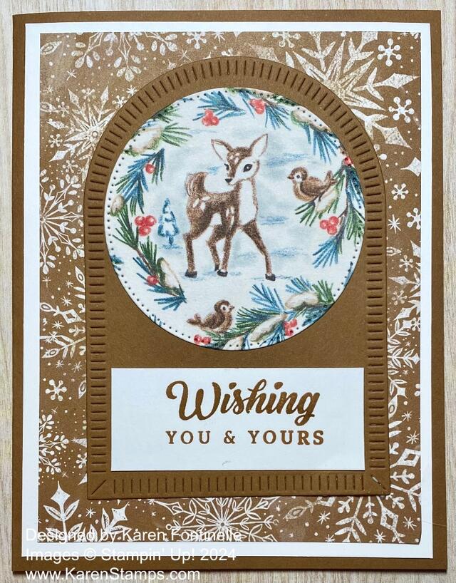 A Sentimental Christmas Reindeer Card