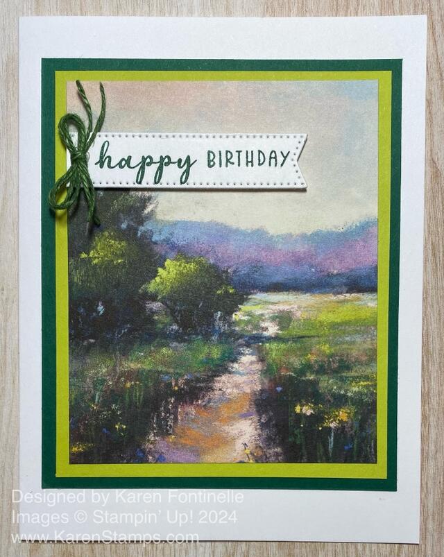 Meandering Meadows Happy Birthday Card