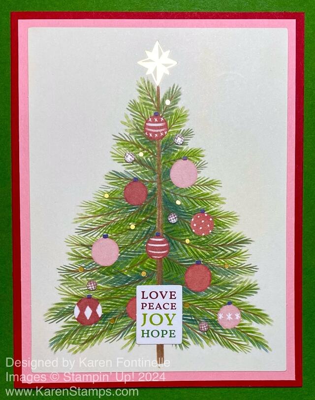 A Little Bit Festive Christmas Tree Card