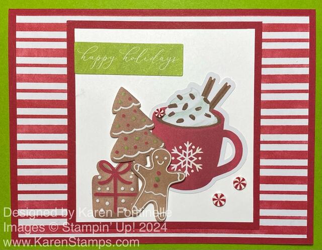 A Little Bit Festive Cocoa & Gingerbread Card