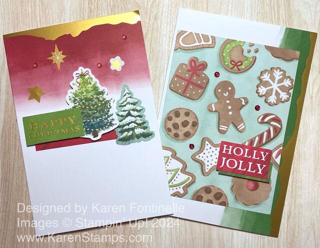 Gold Dipped Christmas Cards