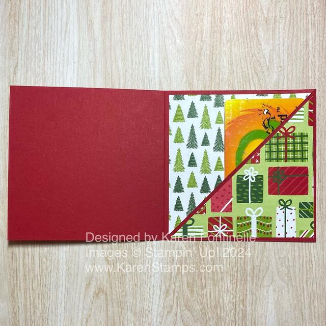 Reindeer Days Gift Card Holder Inside