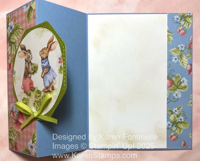 Storybook Moments Z-Fold Bunnies Card Open